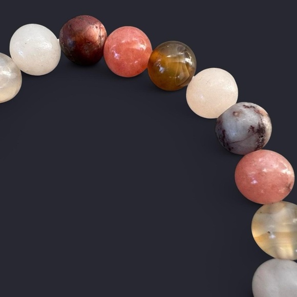Mixed Gemstone Bead Bracelet 8mm - Picture 3 of 4